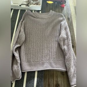 small purple sweater